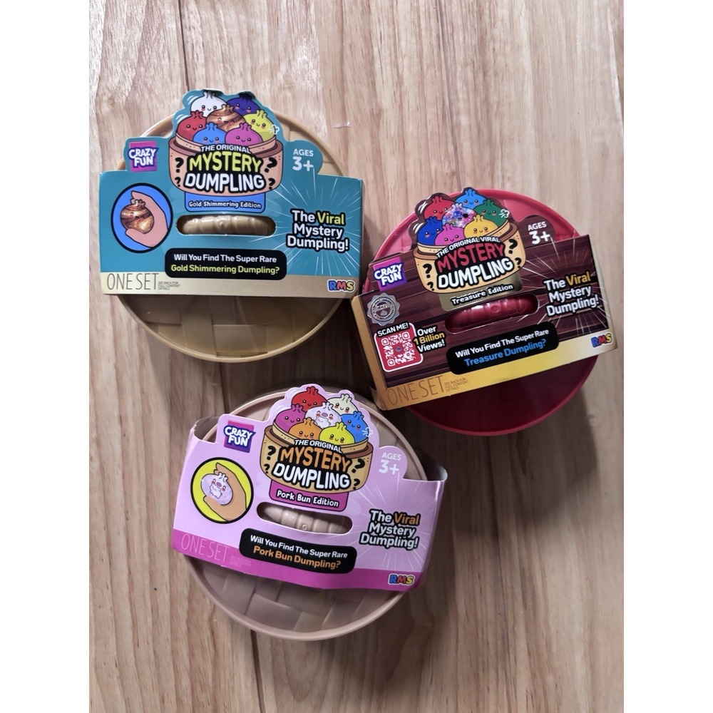 Five Below RMS Viral Squishy Mystery Dumpling Lot Of 3 - 100% Authentic / New
